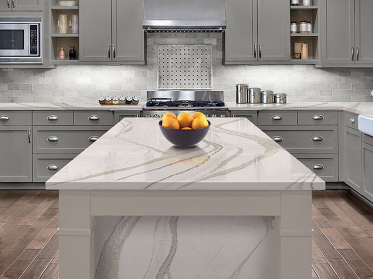Kitchen quartz countertop